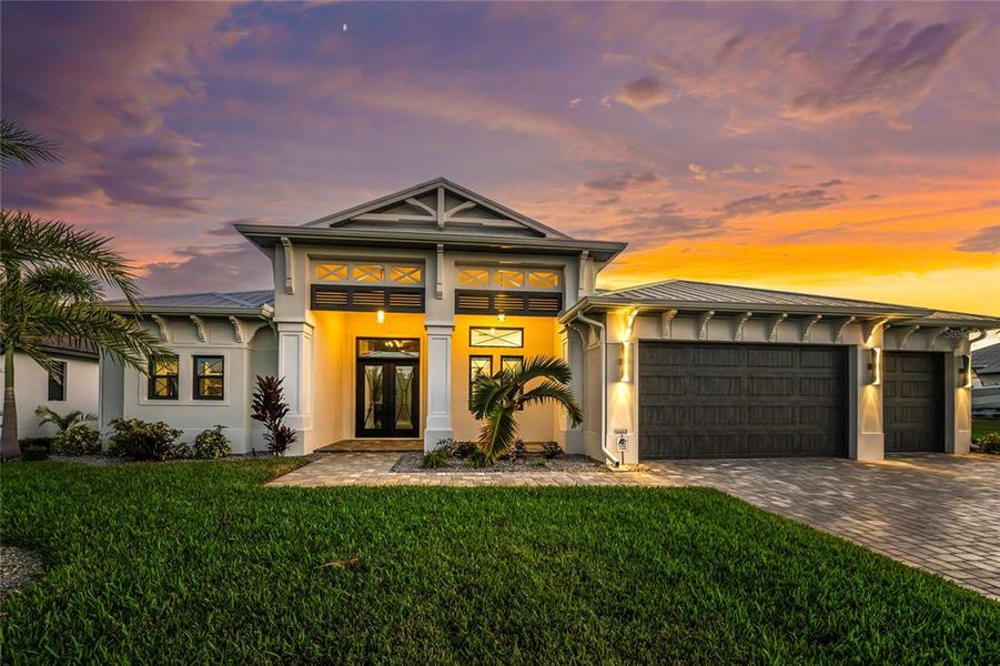 Front exterior of a new home in , Port Charlotte, FL, highlighting curb appeal (Image 21).