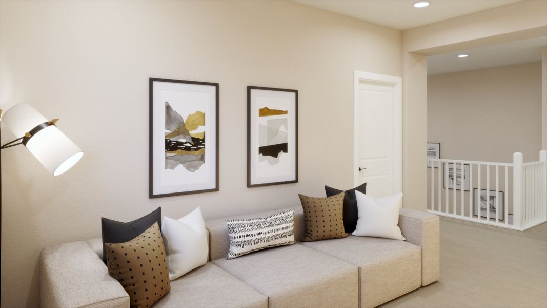 Representative furnished interior of a home built from the Skylark by Trumark Homes in Trumark Homes at Tanterra, Parker (Image 9).