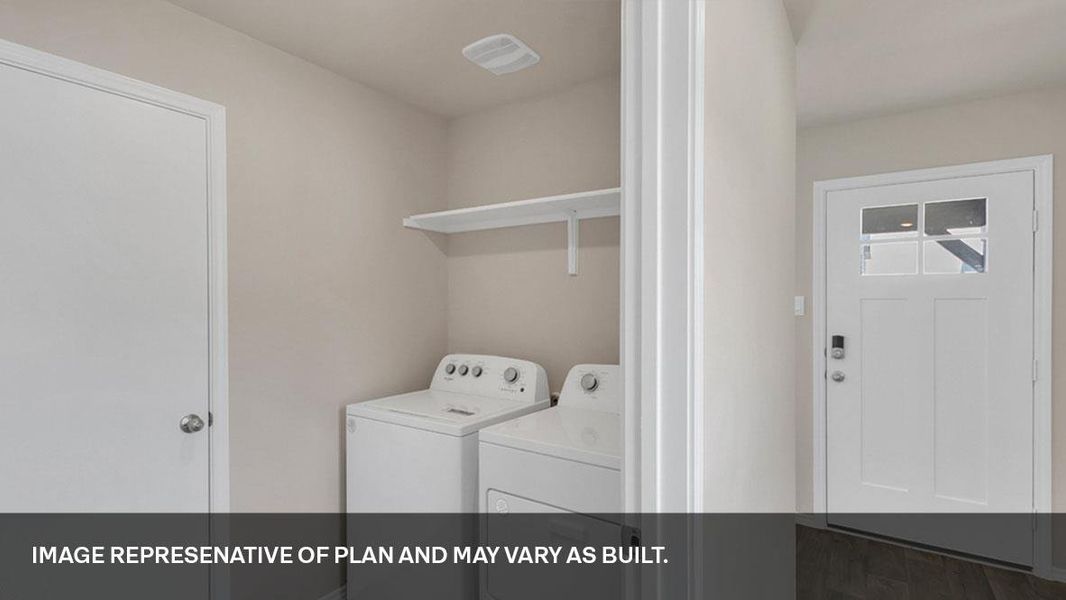 Furnished interior view inside a new home in Prairie Lakes, Buda (Image 7).