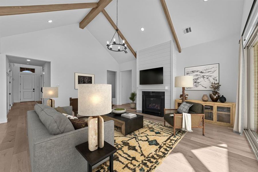 Furnished interior view inside a new home in Heath Golf & Yacht Estates, Heath (Image 12).