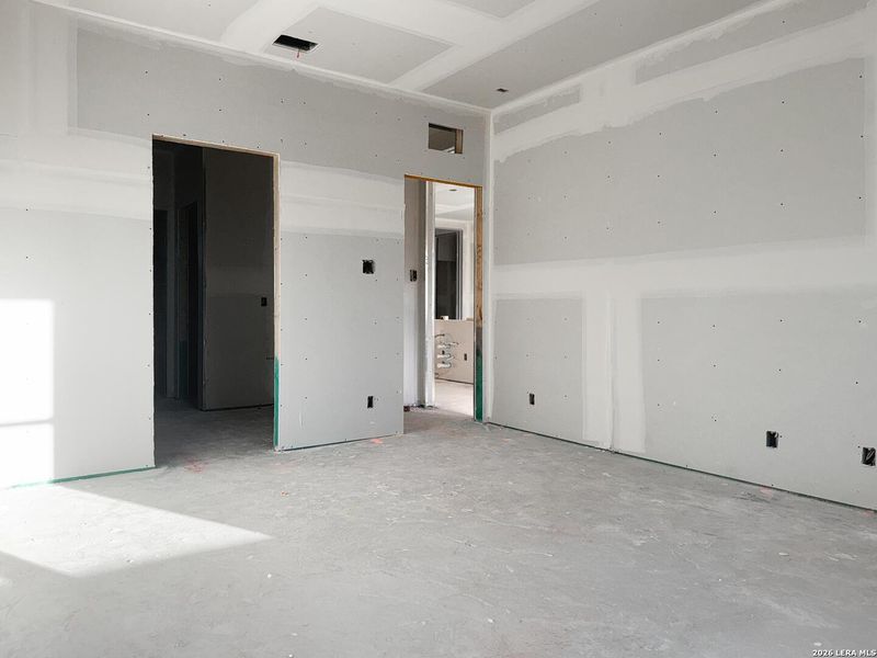 In-progress construction of a new home in Cordova Trails, Seguin, TX (Image 33).