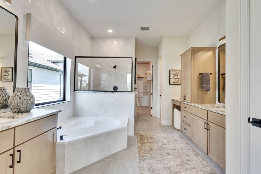 Representative furnished interior of a home built from the Premier Series - Elm by DRB Homes in Infinity Square, Kyle (Image 20).