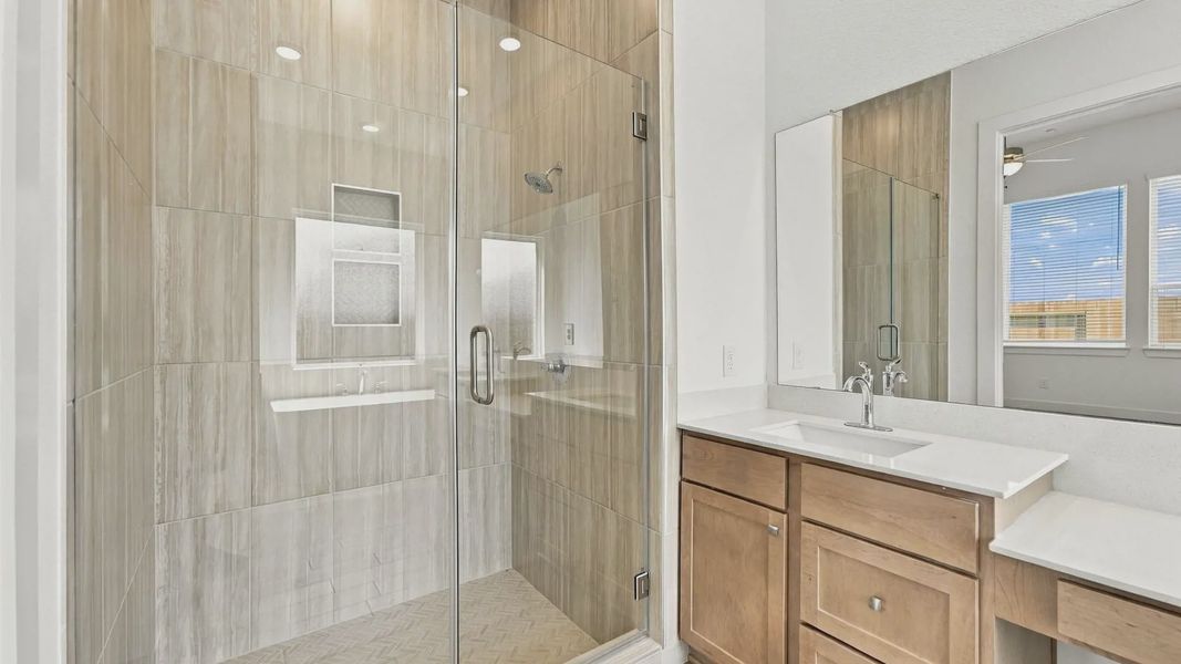 Furnished interior view inside a new home in Attwater 55s, Waller (Image 14).