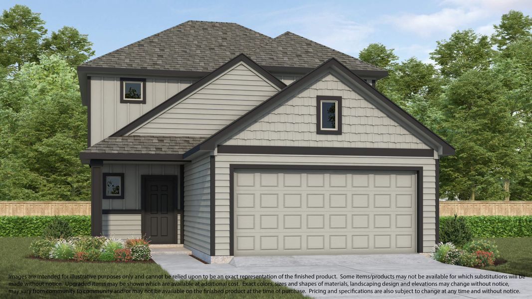 Representative exterior photo of a completed home built from the 143 by Long Lake Ltd. in Telge Ranch, Cypress, TX (Image 4).