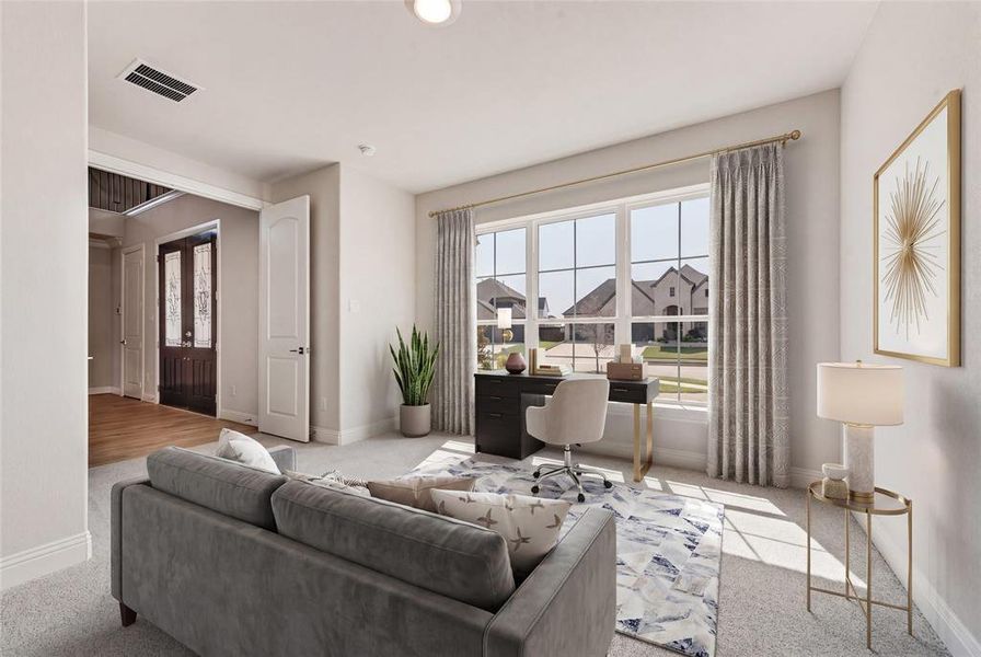 Furnished interior view inside a new home in South Pointe, Mansfield (Image 13). Furnished interior view inside a new home in South Pointe, Mansfield (Image 13).
