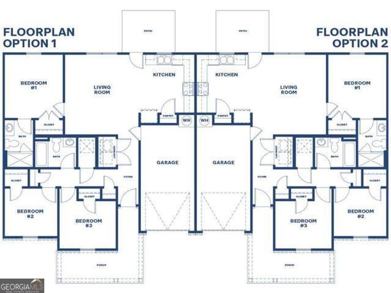 2D floor plan layout of this home in Remington Chase, Perry, GA (Image 4).