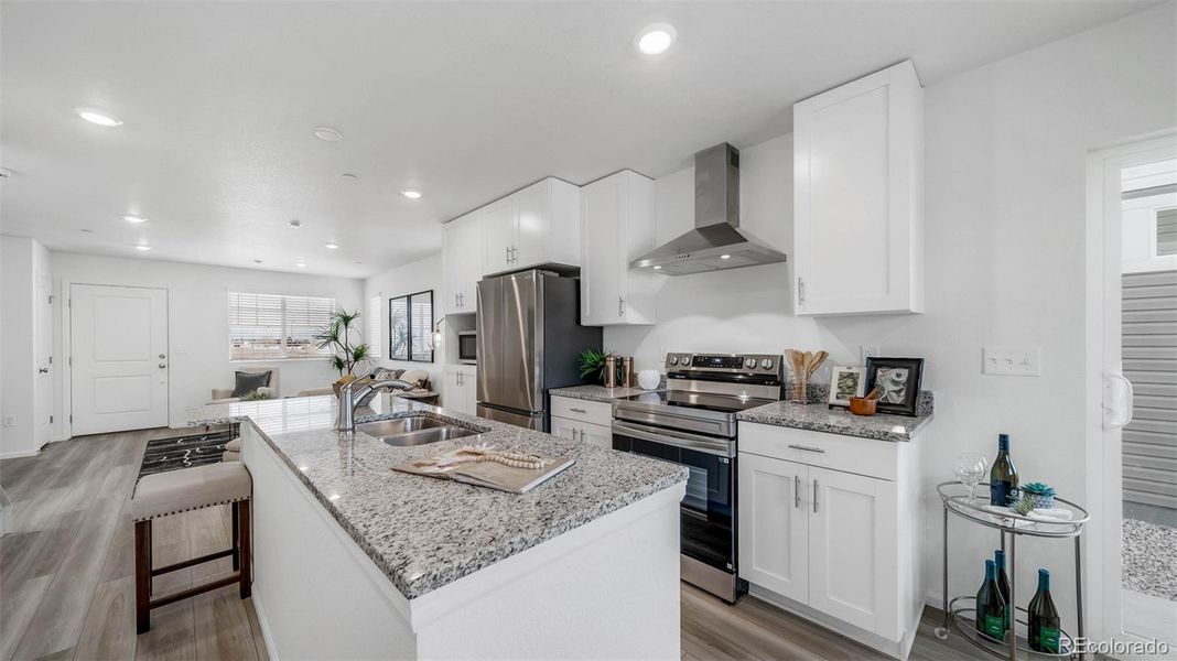 Furnished interior view inside a new home in , Commerce City (Image 12).