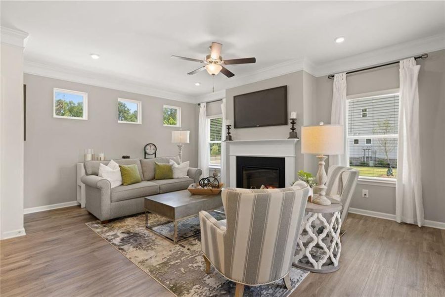Furnished interior view inside a new home in Sanders Park, Austell (Image 24). Furnished interior view inside a new home in Sanders Park, Austell (Image 24).