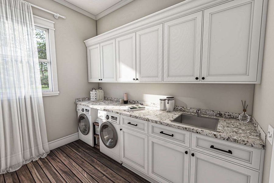 Representative furnished interior of a home built from the Clover by Zeal Home Builders in Parallel Pastures, Poolville (Image 14). Representative furnished interior of a home built from the Clover by Zeal Home Builders in Parallel Pastures, Poolville (Image 14).