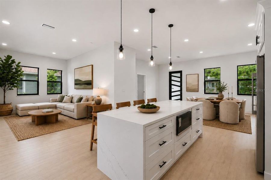 Furnished interior view inside a new home in , Tampa (Image 6).