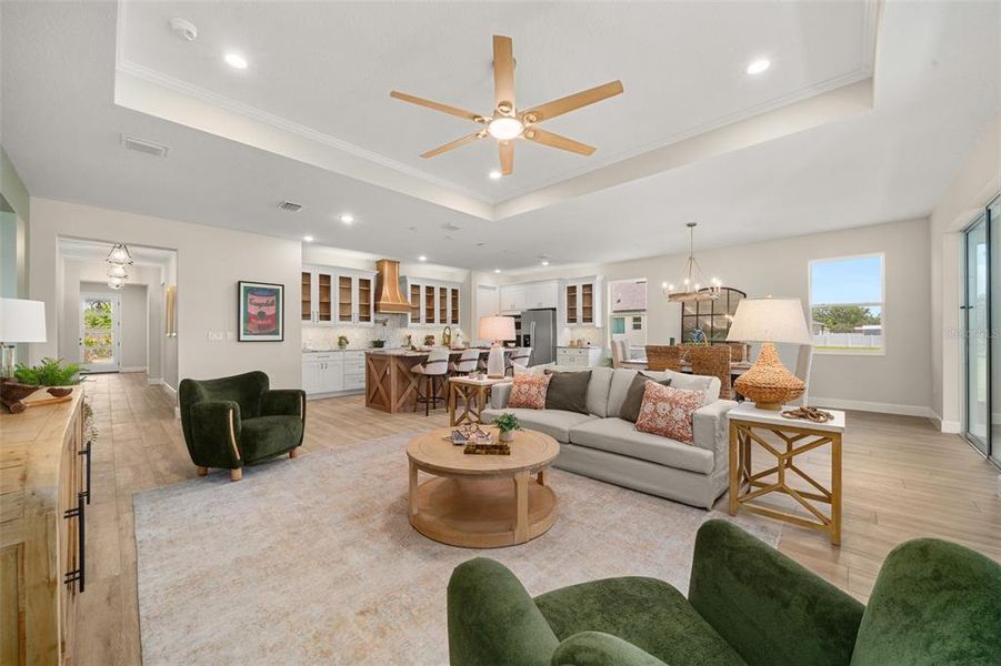 Furnished interior view inside a new home in , Sebring (Image 33).