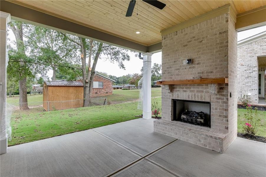 Exterior details and patio area of a home in , Buford (Image 3).