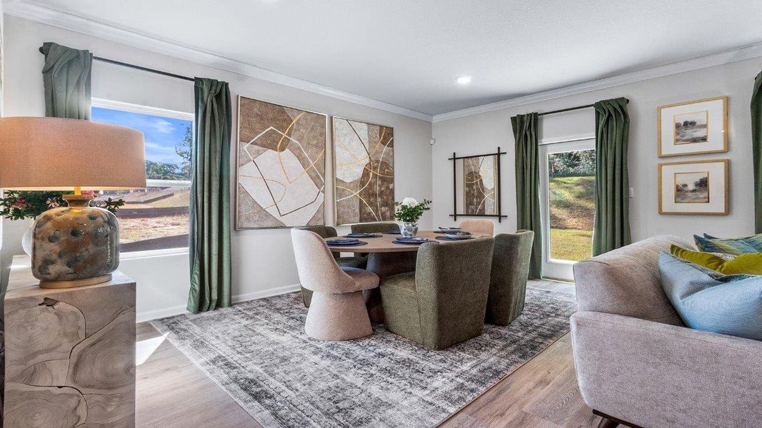 Furnished interior view inside a new home in Misting Springs, Crawfordville (Image 11). Furnished interior view inside a new home in Misting Springs, Crawfordville (Image 11).