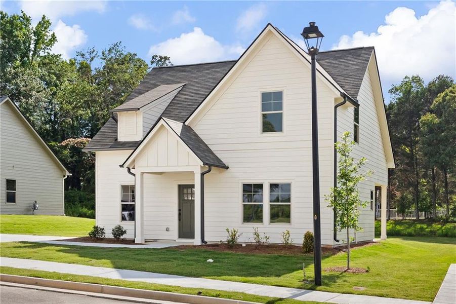 Front exterior of a new home in , Carrollton, GA, highlighting curb appeal (Image 1). Front exterior of a new home in , Carrollton, GA, highlighting curb appeal (Image 1).