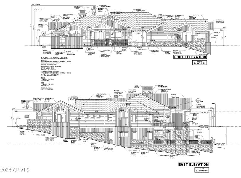 east-south elevation