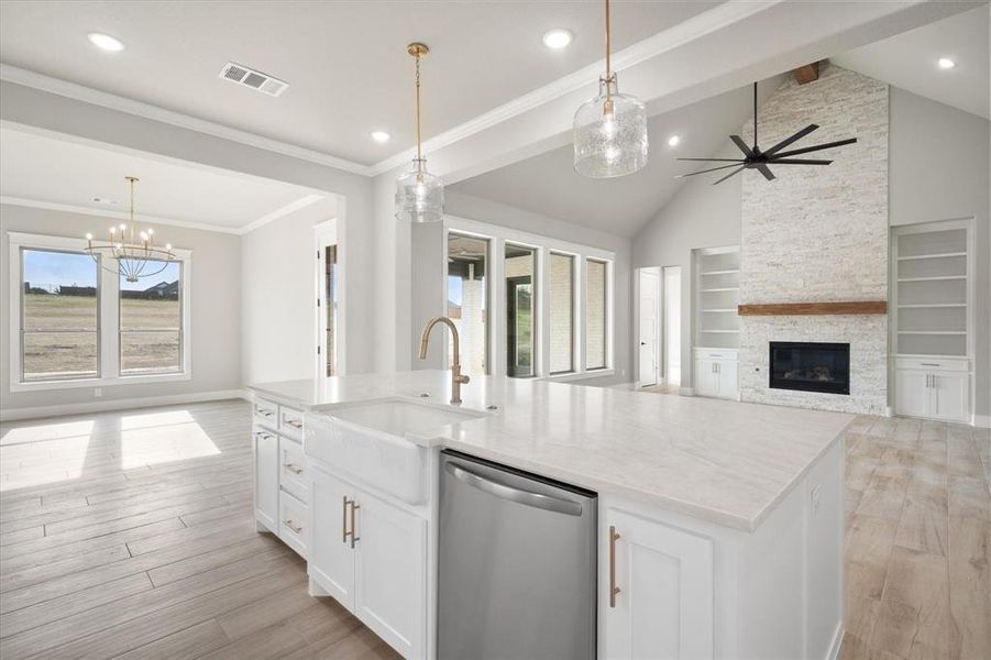 Furnished interior view inside a new home in , Midlothian (Image 9).
