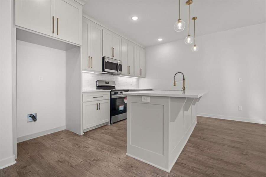 Furnished interior view inside a new home in , Hideaway (Image 12).