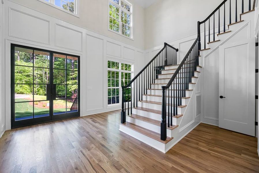 Representative unfurnished interior of a home built from the Lakeview Manor by Homes by Dickerson in Blanton's Grove, Wake Forest (Image 8).