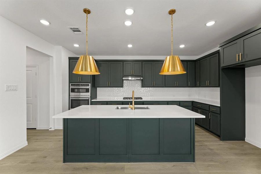 Furnished interior view inside a new home in Creekview Fossil Ridge, Pilot Point (Image 8).