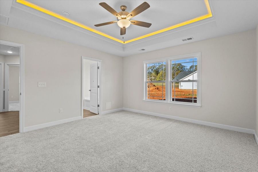 Representative unfurnished interior of a home built from the Morgan by Enchanted Homes in Lonesome Dove, San Antonio (Image 16).