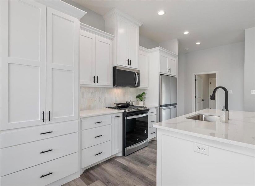 Furnished interior view inside a new home in , Azle (Image 13).