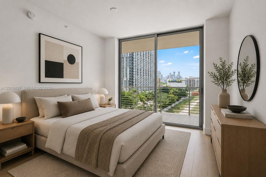 Furnished interior view inside a new home in , Miami (Image 11). Furnished interior view inside a new home in , Miami (Image 11).