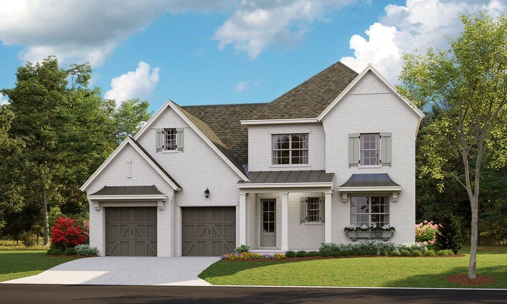 Representative exterior photo of a completed home built from the Marin by Classica Homes in McLean - Hunts Point, Belmont, NC (Image 38).