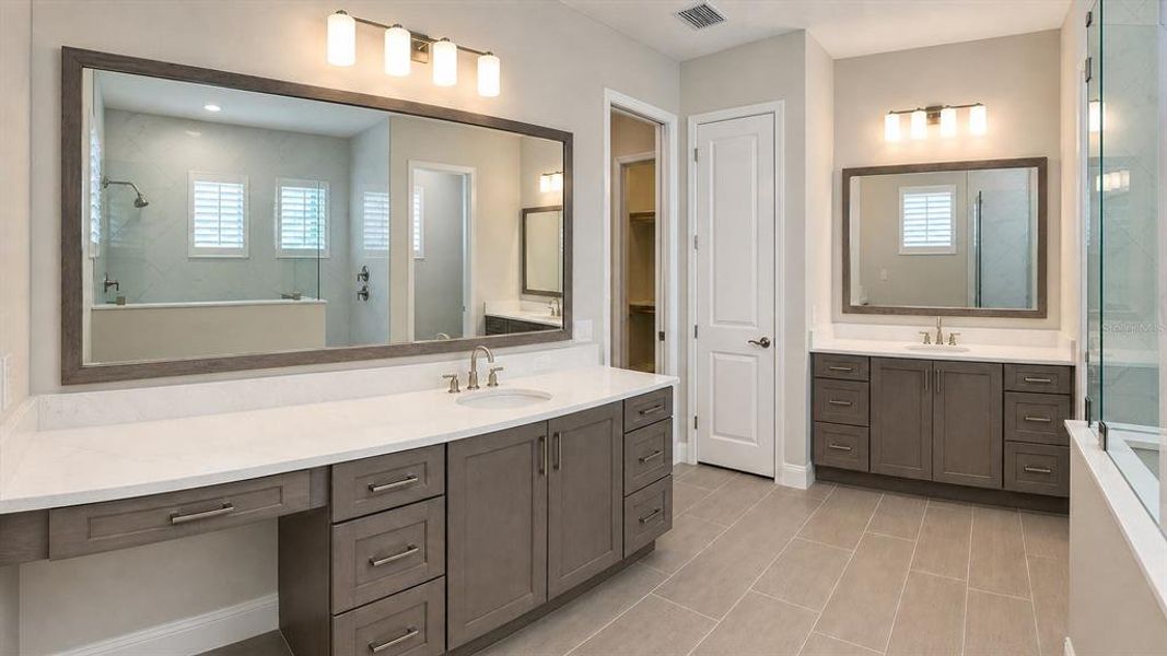 Furnished interior view inside a new home in Shellstone at Waterside, Sarasota (Image 13). Furnished interior view inside a new home in Shellstone at Waterside, Sarasota (Image 13).