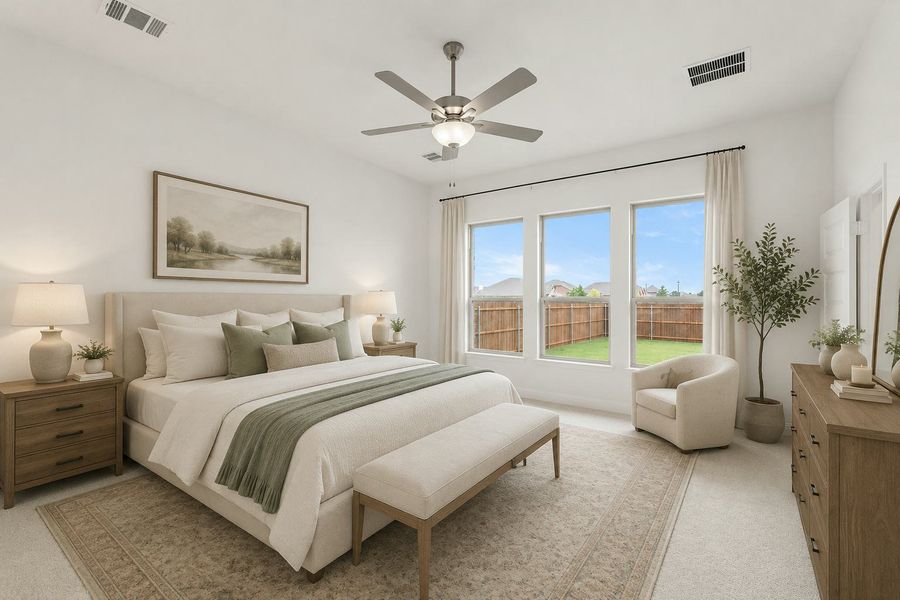 Furnished interior view inside a new home in Park Trails, Forney (Image 19).