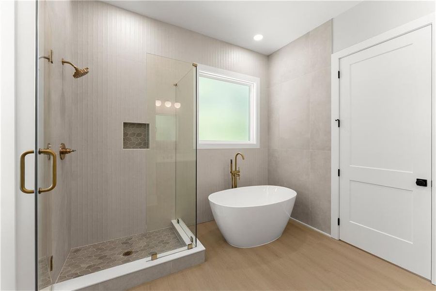 Furnished interior view inside a new home in , Flowery Branch (Image 11).