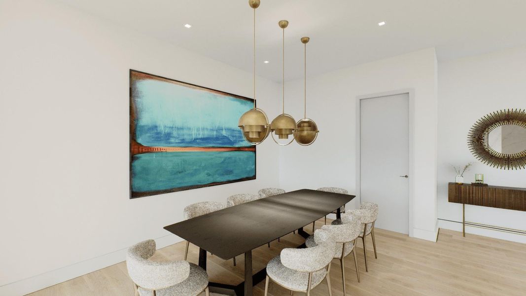 Large entertainers dining room, perfect for hosting.