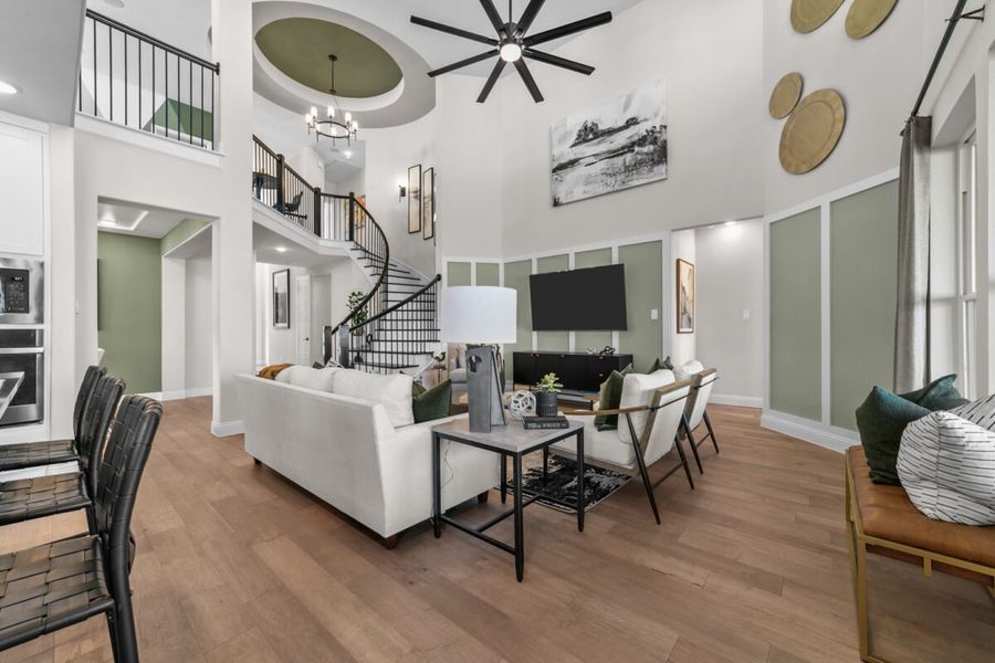 Representative furnished interior of a home built from the Harrington by Landon Homes in Lexington Frisco, Frisco (Image 17).