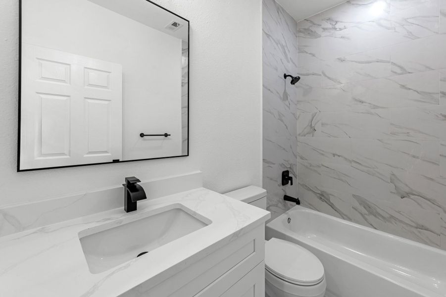 Furnished interior view inside a new home in , Cleveland (Image 6).