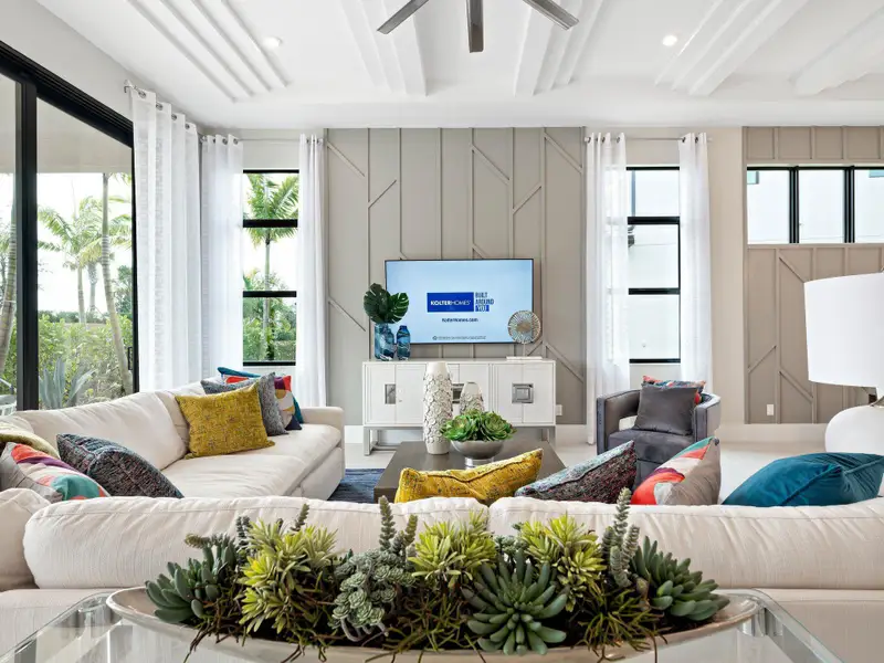 Furnished interior view inside a new home in PGA Village Verano, Port St. Lucie (Image 7).