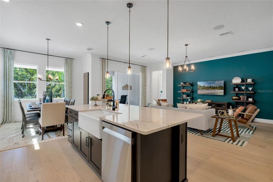 Furnished interior view inside a new home in Northlake At Ovation, Winter Garden (Image 28).