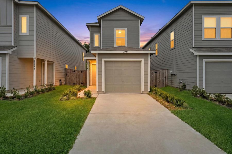 Beautiful Twilight Front Elevation Beautiful Twilight Front Elevation