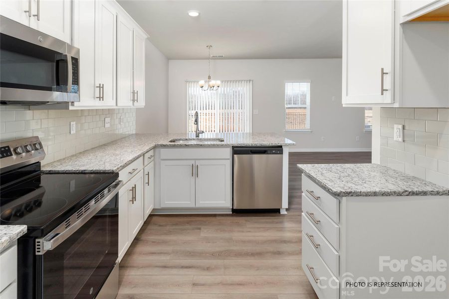 Furnished interior view inside a new home in Autumn Brook, Stanley (Image 4).