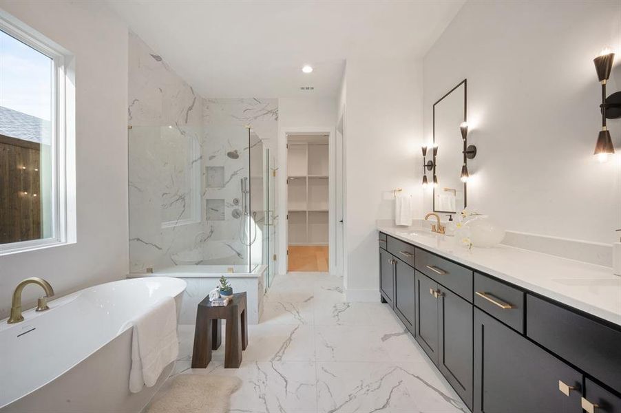 Furnished interior view inside a new home in , Dallas (Image 4).