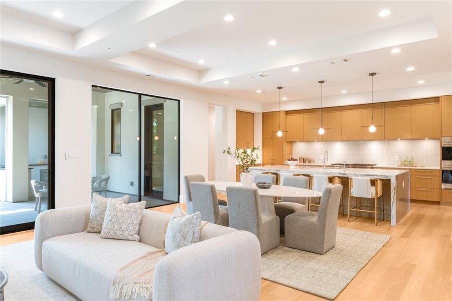 Furnished interior view inside a new home in , Dallas (Image 11). Furnished interior view inside a new home in , Dallas (Image 11).