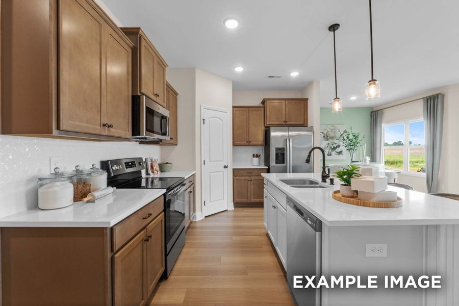 Representative furnished interior of a home built from the The Laurel M by Davidson Homes LLC in River Ranch Meadows, Dayton (Image 9).