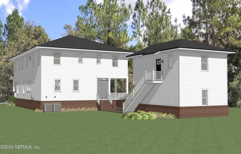 Exterior rendering of this home design in , Jacksonville, FL (Image 5).