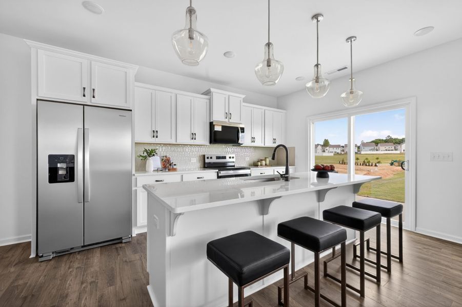 Furnished interior view inside a new home in Morgan Hills, Albemarle (Image 6).