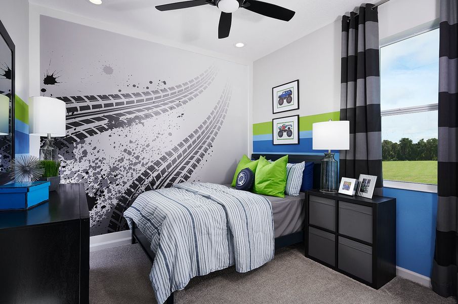 Representative furnished interior of a home built from the Daytona by Park Square Residential in Leela Reserve, Tavares (Image 11).