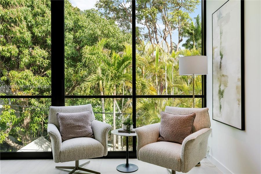 Furnished interior view inside a new home in , Miami (Image 15).