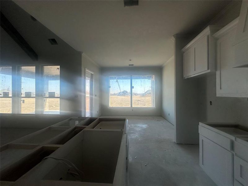 Dining space off kitchen