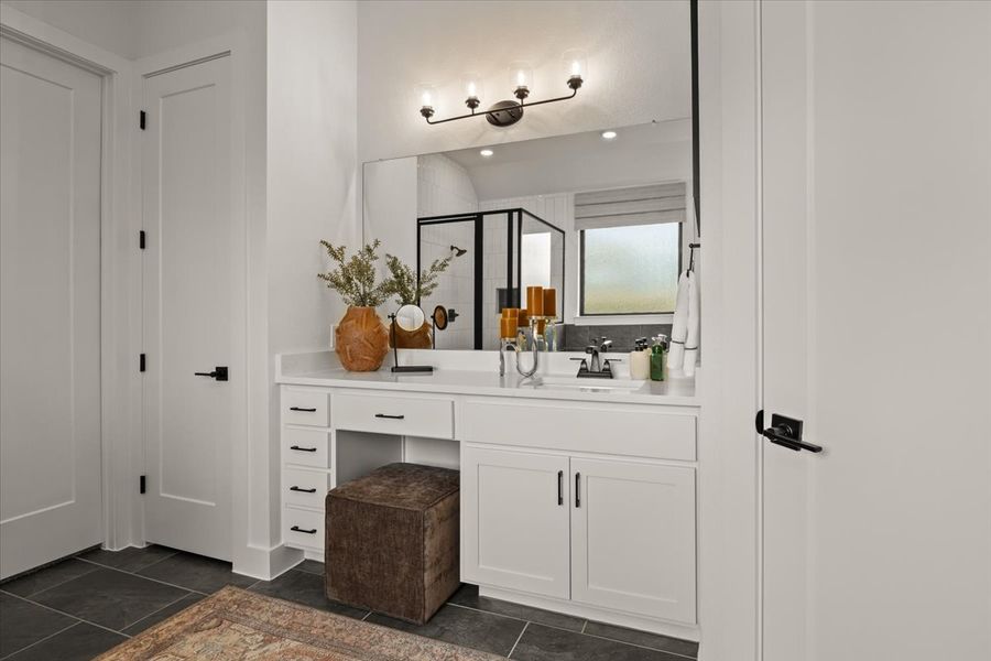 Furnished interior view inside a new home in 6 Creeks, Kyle (Image 43).