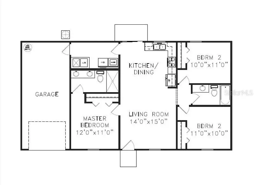 2D floor plan layout of this home in , Dunnellon, FL (Image 5).
