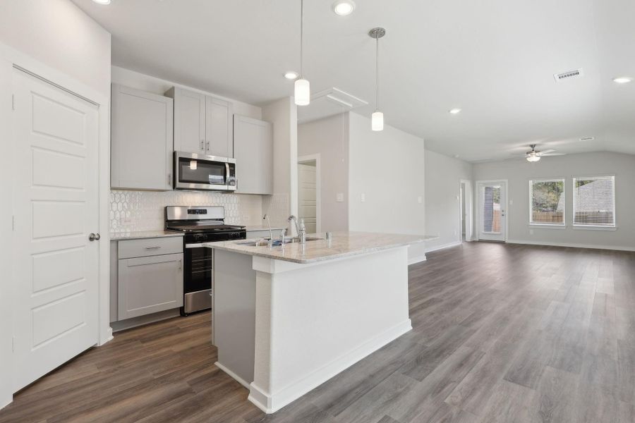 Photo is not of the actual home, but is an inspirational photo of builder’s model home and may depict options, furnishings, and/or decorator features that are not included