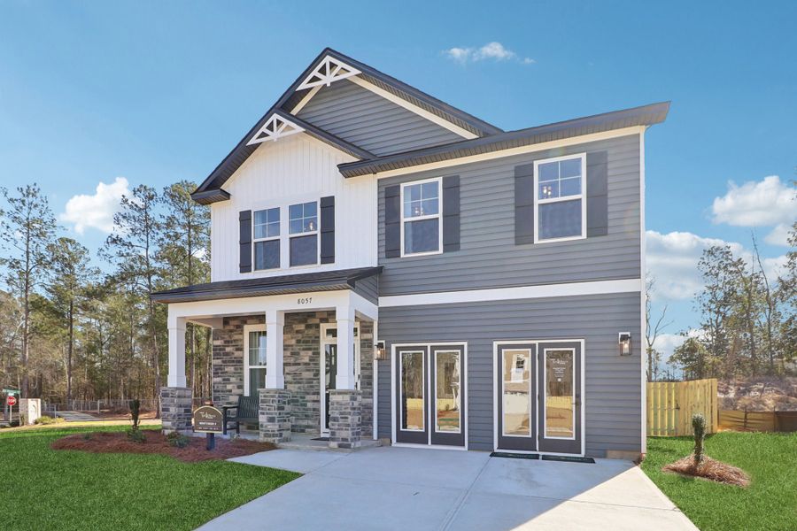 Representative exterior photo of a completed home built from the Bentcreek II by Great Southern Homes in Shiloh Trail, Wellford, SC (Image 34).