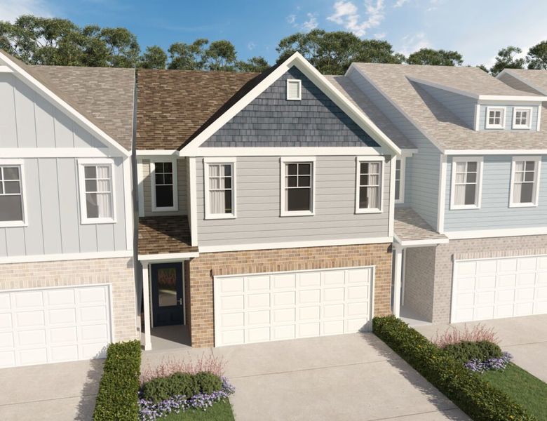 Representative exterior photo of a completed home built from the The Lexington by Direct Residential Communities in The Enclave at Whitewater Creek, Union City, GA (Image 6).